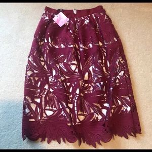 Chicwish lace skirt XS